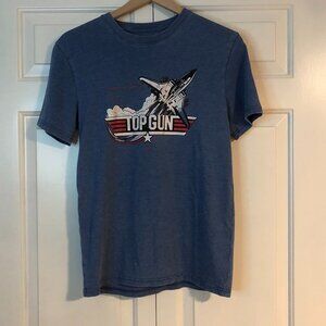 Lucky Brand Top Gun Graphic T-Shirt | Distressed Vintage Look | Size S